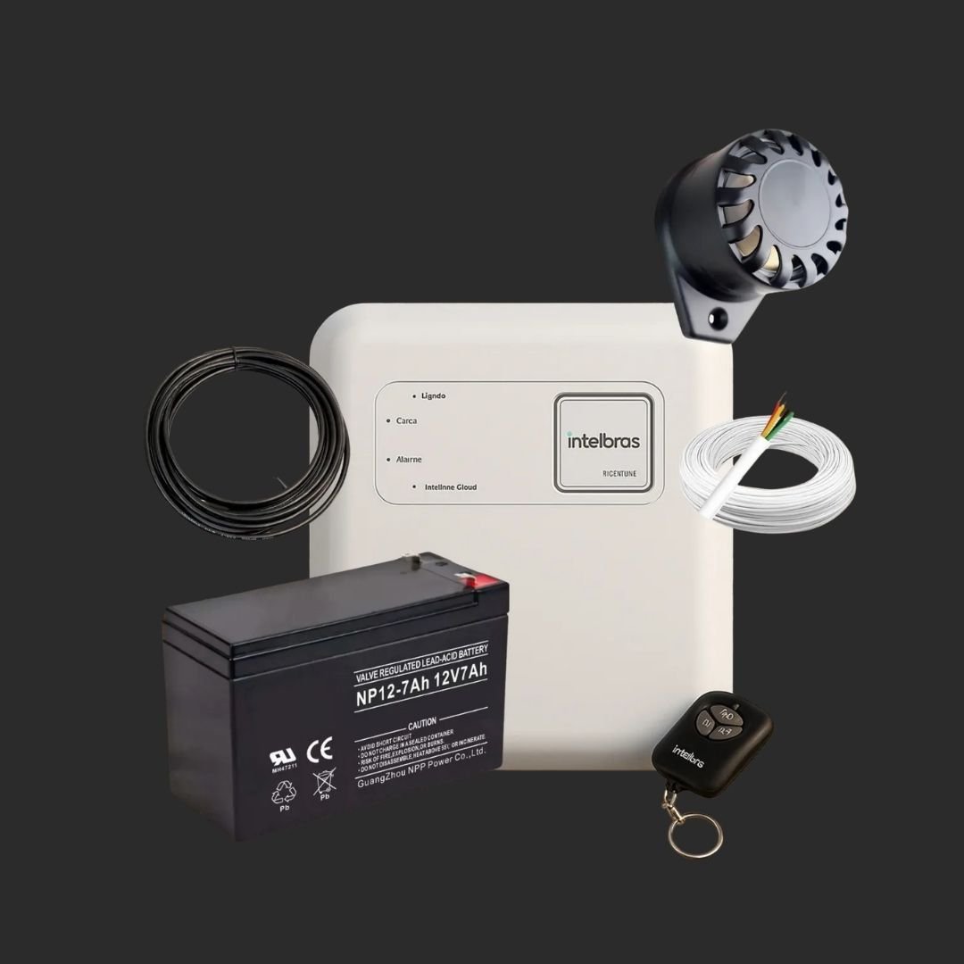 Kit 6 de segurança eletrônica